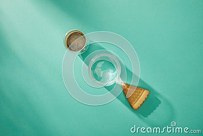 Top view of glasses of water Stock Photo