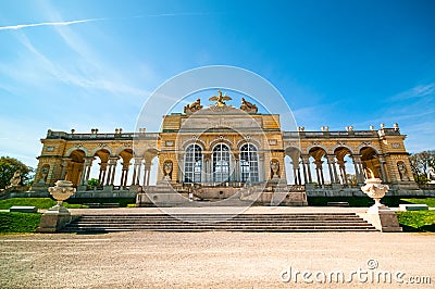 View on Gloriette monument in Schonbrunn Palace in Vienna Editorial Stock Photo
