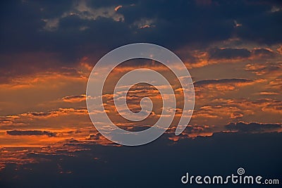 SUNRISE IN AUTUMN IN AFRICA Stock Photo