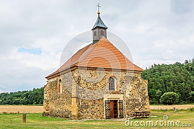 View of gothic church made of stone Editorial Stock Photo