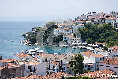 View of a Greek Island Stock Photo