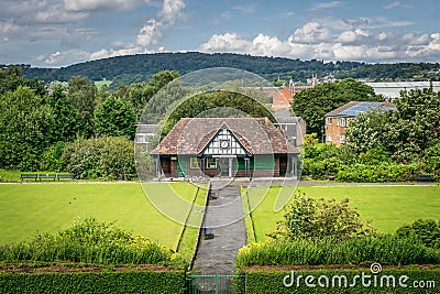 A view of Green Park Bowling Club in Blackburn Stock Photo