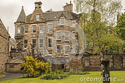 A view from Greyfriars Kirkyard Stock Photo