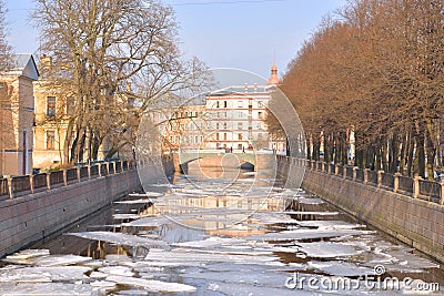View of the Griboyedov Canal. Stock Photo