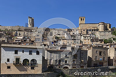 View of Guimera, Lleida, Catalonia, Spain Stock Photo