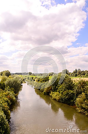 View of the Hamm River Stock Photo