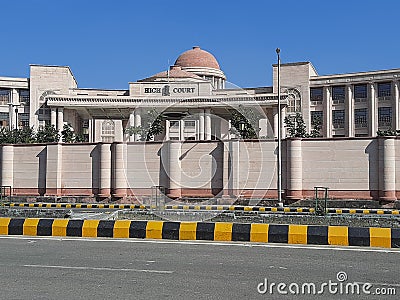 View of high court building of lcknow bench of allahabad high court in uttarpradesh india Stock Photo