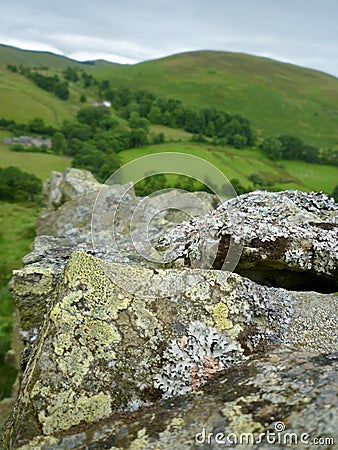 View at the hill in the nature Stock Photo