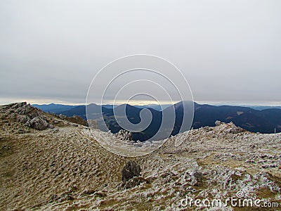 View of the hills of Cerkno in pre-alpine Slovenia Stock Photo