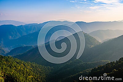 Naina peak trek, Kumaon Stock Photo