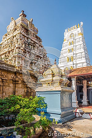 View at the Hindi Temples in Munneswaram complex in Chilaw - Sri Lanka Stock Photo