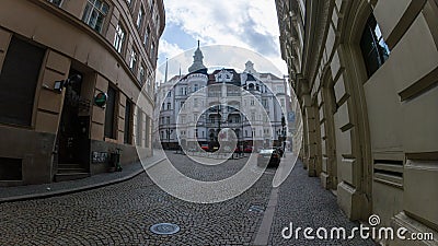 A view of a historic building in the city of Brno in the Czech Republic Editorial Stock Photo