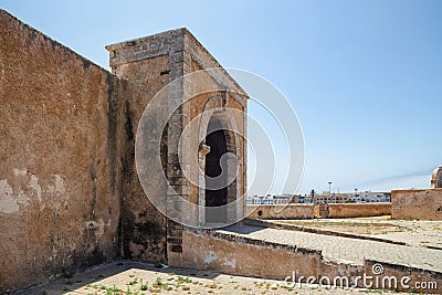 View of the historic walls of the fortress of El Jadida (Mazagan). Stock Photo