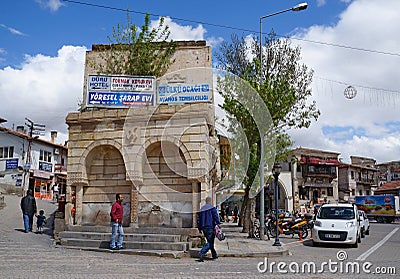 View of historical center of Avanos, Turkey Editorial Stock Photo