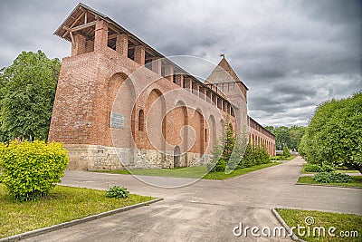 A view ofl Kremlin wall in Smolensk Stock Photo