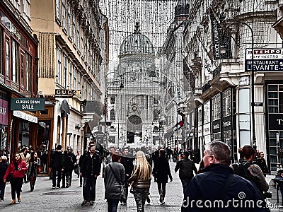 View of the Hofburg palace in Vienna city center Editorial Stock Photo