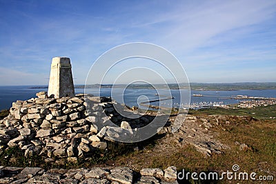 View from Holyhead Mountain Stock Photo