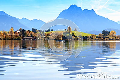 Hopfensee lake.Bavaria, Germany Stock Photo