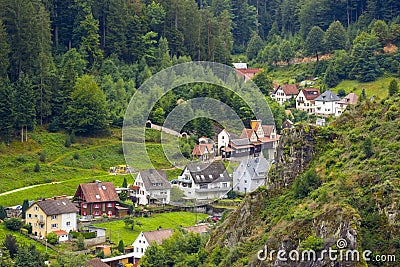 View of Hornberg in Black Forest - Germany Stock Photo