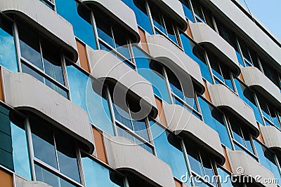 View of hotel facade Stock Photo