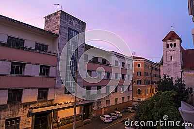 View from the hotel at sunrise Editorial Stock Photo