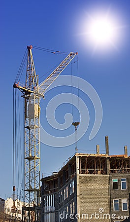 View on house building Stock Photo