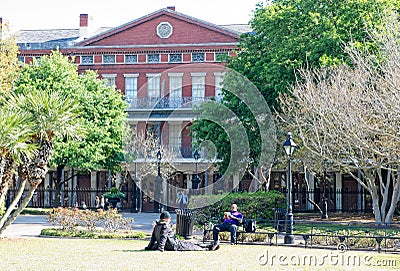 A view of 1850 House Museum in New Orleans, Louisiana Editorial Stock Photo