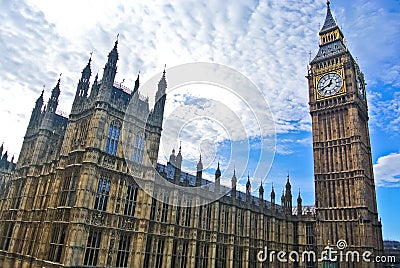 View of Houses of Parliament Stock Photo