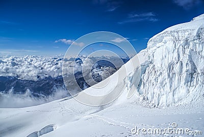 View from Huayna Potosi Stock Photo