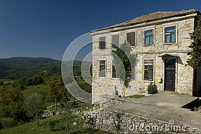 A view at Hum, Croatia. Stock Photo