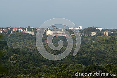 View of the industrial town of Verna in Goa Stock Photo