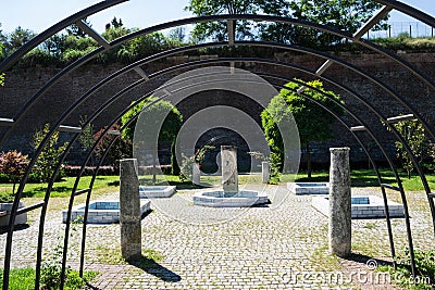 View from inside Alba Carolina fortress Editorial Stock Photo