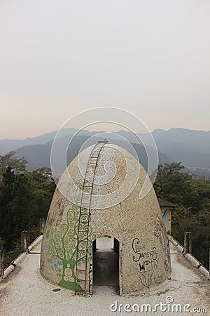 Beatles ashram in Rishikesh India, uttarakhand Stock Photo