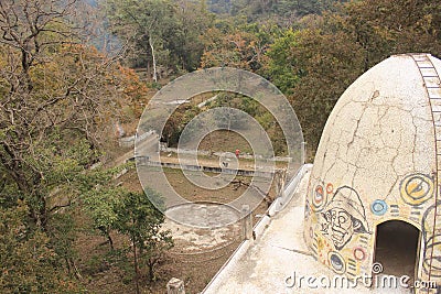 Beatles ashram in Rishikesh India, uttarakhand Stock Photo