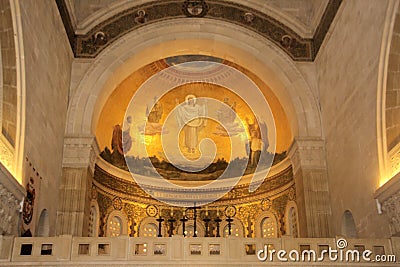 A view of the inside of the Church of Transfiguration Editorial Stock Photo