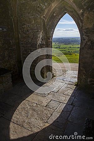 Glastonbury Tor in Somerset Stock Photo