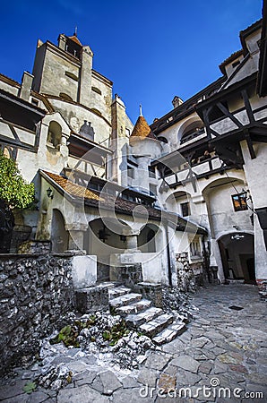 Bran Castle in Bran, Romania Stock Photo