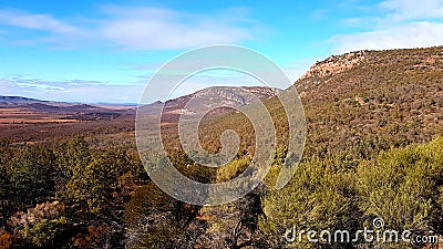 View inside Wilpena Pound Flinders Ranges Stock Photo