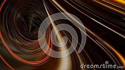 View inside of a wormhole in outer space, dynamic cosmic background. Animation. Space energy moving fast in a curved Stock Photo