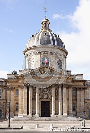 View of the Institute of France Stock Photo