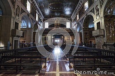 Sao Roque church in Lisbon Editorial Stock Photo