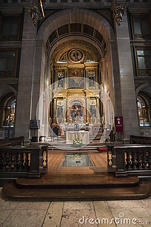 Sao Roque church in Lisbon Editorial Stock Photo