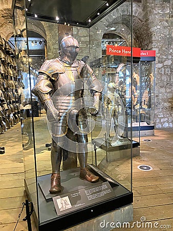 A view of the interior of the Tower of London Editorial Stock Photo