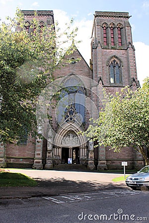 A view of Inverness Church Editorial Stock Photo