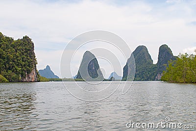 View of the islands in Thailand Stock Photo