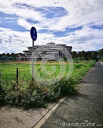 View of Istituto Tecnico Tecnologico Statale Enrico Fermi high school Pistoia, Tuscany Italy Stock Photo