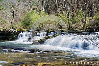 View of Jennings Creek Falls Stock Photo