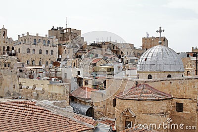 View on Jerusalem Houses - Israel Stock Photo