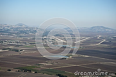 View of the Jezreel Valley.Israel. Stock Photo