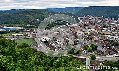 View of Johnstown, PA Editorial Stock Photo